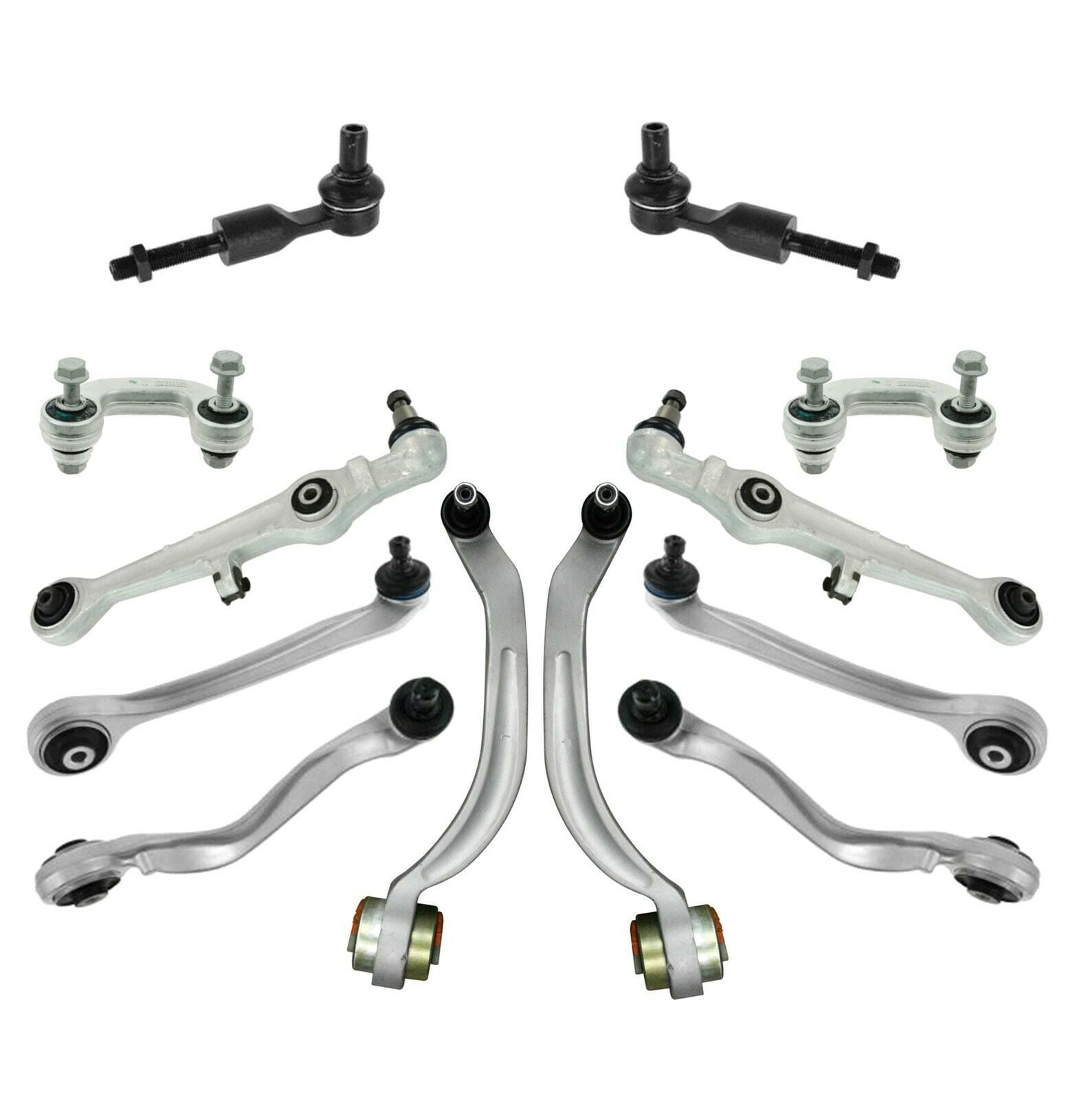 12 Pc Front Suspension Kit Upper Lower Control Arms Front and Rear