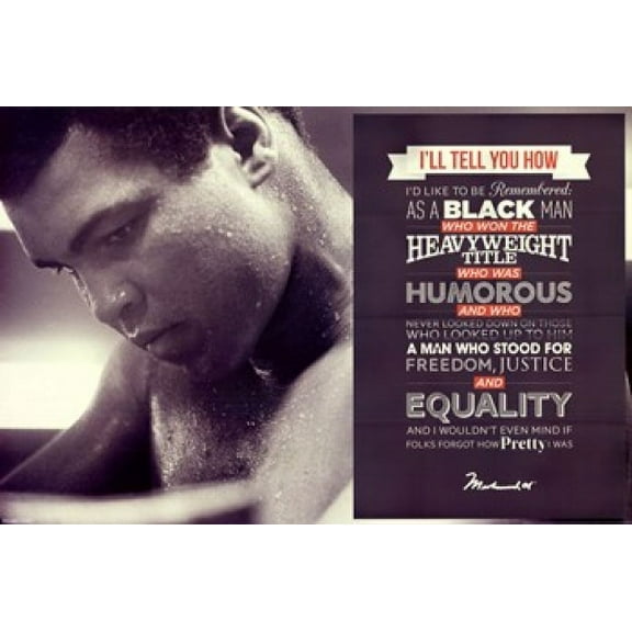 Muhammad Ali - Quote Poster (36 x 24)