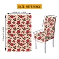thumbnail image 6 of Xoenoiee Rose Flower Print 7-Piece Tablecloth and Chair Covers Set: Stretchable, Washable Spandex Table Cloth with Dinning Chair Cover for Home, Hotel, Banquet, Wedding, Party Decor, 6 of 6