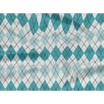 thumbnail image 5 of oneOone Rayon Turquoise Blue2 Fabric Argyle Check Diy Clothing Quilting Fabric Print Fabric By Meter 56 Inch Wide, 5 of 5
