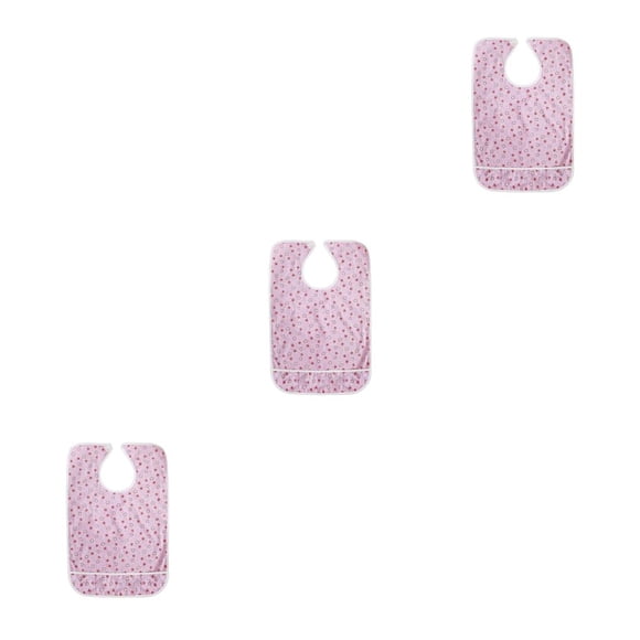 Minnieouse Babero para adultos Recolector de migas lavable 2 capas Buena fijación Delantal hermoso Área de protección grande con bolsa de sopa Type1 NO1