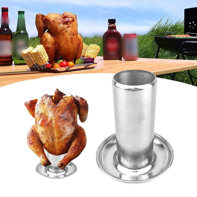 Mosiee Vertical Design Beer Can Chicken Rack Ensures Even Cooking And Heat Distribution Hassle Free Barbecue Or Roasting