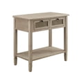 thumbnail image 4 of Rustic Natural Wood Finish Console with 2 Rattan Drawers, 4 of 9