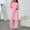 Pink005, variant on Womens 2 Piece Outfits Loose Fit Long Sleeve Hooed Sweatshirt&sweatpants Sweatsuit Solid Color Outdoor Tracksuits Winter Casual Outfit with Pockets Pink 2XL