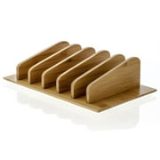 prosumer's choice bamboo mobile charging station w/ cable cubby