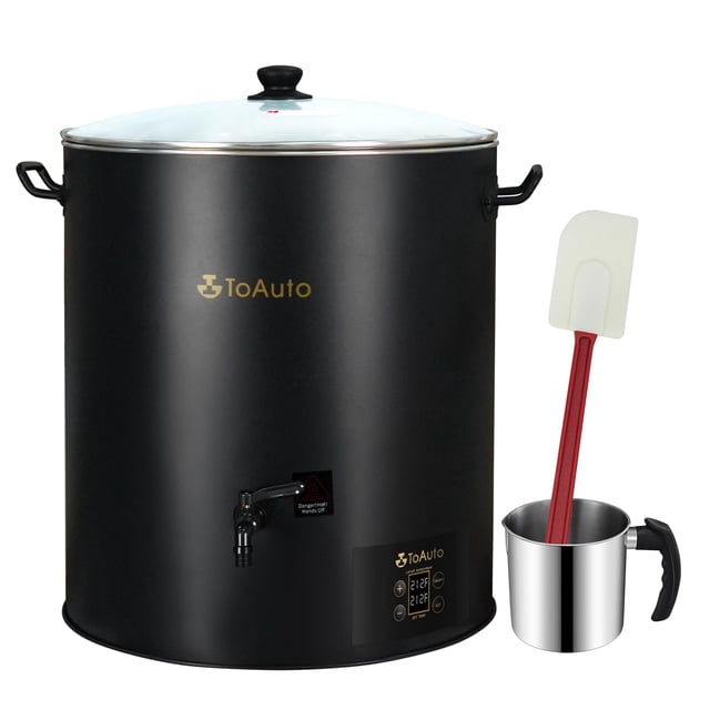 Fundidor de cera TOAUTO, 30 L, 1100 W, 120 V, digital comercial, 27 kg
