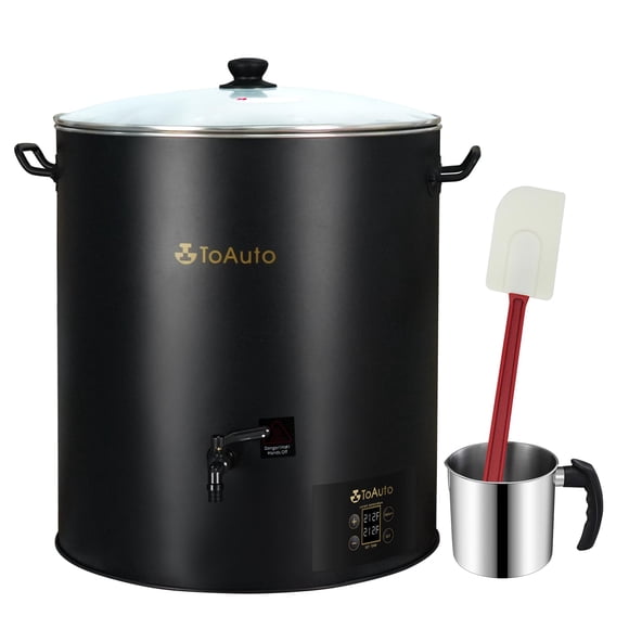 Fundidor de cera TOAUTO, 30 L, 1100 W, 120 V, digital comercial, 27 kg