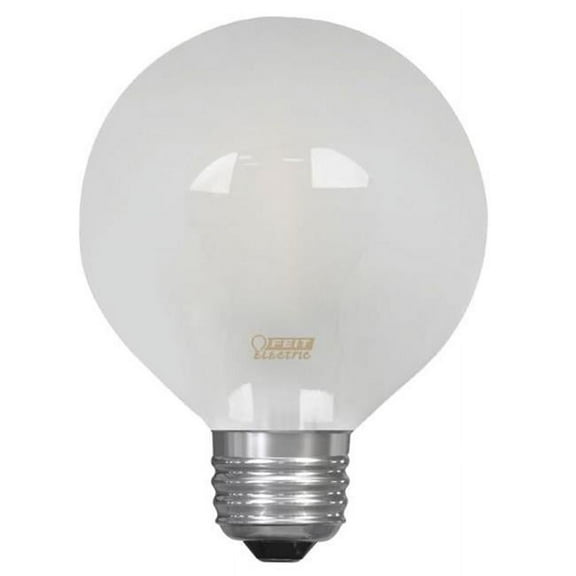 25W G25 Dimmable LED Bulb, White - 27K