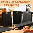 thumbnail image 5 of 200 Pcs Black Paper Bags Party Favor Treat Bags Bulk Bakery Snack Bread Paper Storage for Lunch Snack Cookies Bread Sandwich Food Supplies, 5.11 x 3.14 x 9.44 Inch, 5 of 7
