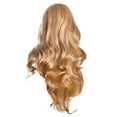 thumbnail image 2 of SUCS Sexy Women Girl Long Gold Gradient Wig Wavy Curly Synthetic Fashion Wigs Hot, 2 of 3