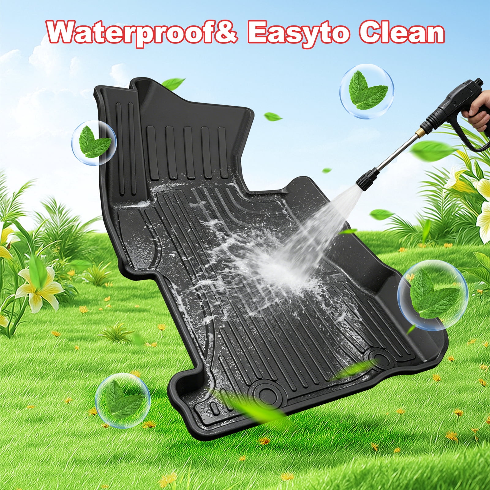 Fit for Honda CRV 2023-2026 All Models (Include Hybrid) Floor Mats & Cargo Liner All Weather TPE Waterproof Anti-Skid CR-V Accessories