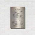 thumbnail image 3 of Luxe Metal Art 'Game Apparatus Blueprint Patent Parchment' Metal Wall Art, 16"x24", 3 of 9
