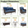 thumbnail image 2 of Gotland 7-Piece Patio Furniture Set, Outdoor Thick Wicker Sectional Sofas with 2 Swivel Chairs, High Back Sectional Sofa Couch, Outdoor Conversation Set for Backyard, Porch, Deck, Navy Blue, 2 of 9