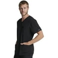thumbnail image 7 of Dickies EDS Essentials Scrubs Top for Men V-Neck Plus Size DK645, 2XL, Black, 7 of 7