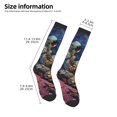 thumbnail image 2 of Fotbe Rainbow Astronaut Space Landscape Calcetas Divertidas Estampadas para Hombre y Mujer, Calcetas de Algodón hasta la Rodilla para Caminar, Correr, Enfermería y Embarazo, 2 of 6