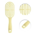 thumbnail image 3 of Unique Bargains 1 Pc Durable Anti-static Ribs Comb for Curly Straight Wavy Hair ABS Yellow, 3 of 3