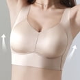 thumbnail image 4 of Zpanxa Bras for Women Full Coverage Wireless Seamless Wide Straps Breathable Everyday Bra Gray 38BC, 4 of 8