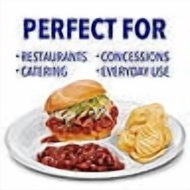 Hefty Supreme 3-Compartment Disposible Foam Plates, 10 1/4 Inch, 400 Count