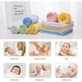 thumbnail image 3 of 10 toallas de mano para bebés, toallitas faciales de fibra de bambú, 25 x 25 cm, toallas para niños, toallas de baño multicolor, toallas de cocina, 3 of 5