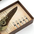 thumbnail image 3 of Ink Quill Pen Sealing Wax  Set Retro European Style Stainless Steel Nib Quill Pen and Ink Set, 3 of 5