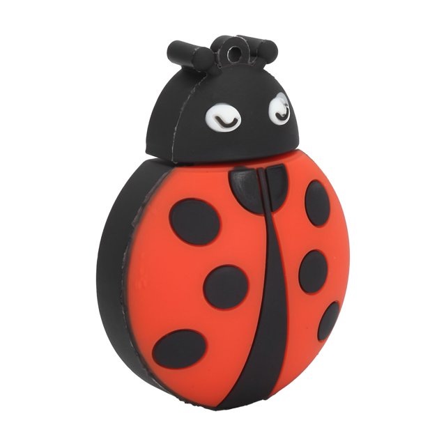 unidad flash disco flash de dibujos animados Unidad flash Cute Cartoon Ladybug Almacenamiento compatible Unidad USB opcional para almacenamiento de datos Transmisión Sharing64GB
