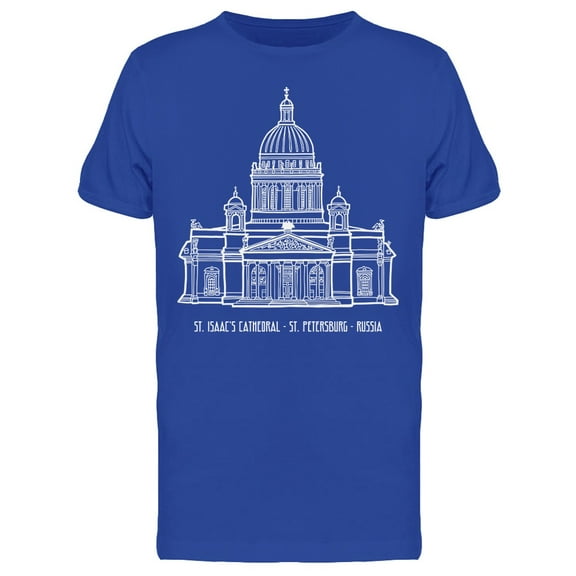 St Isaac Cathedral Russia T-Shirt Men -Image by Shutterstock, Male Large