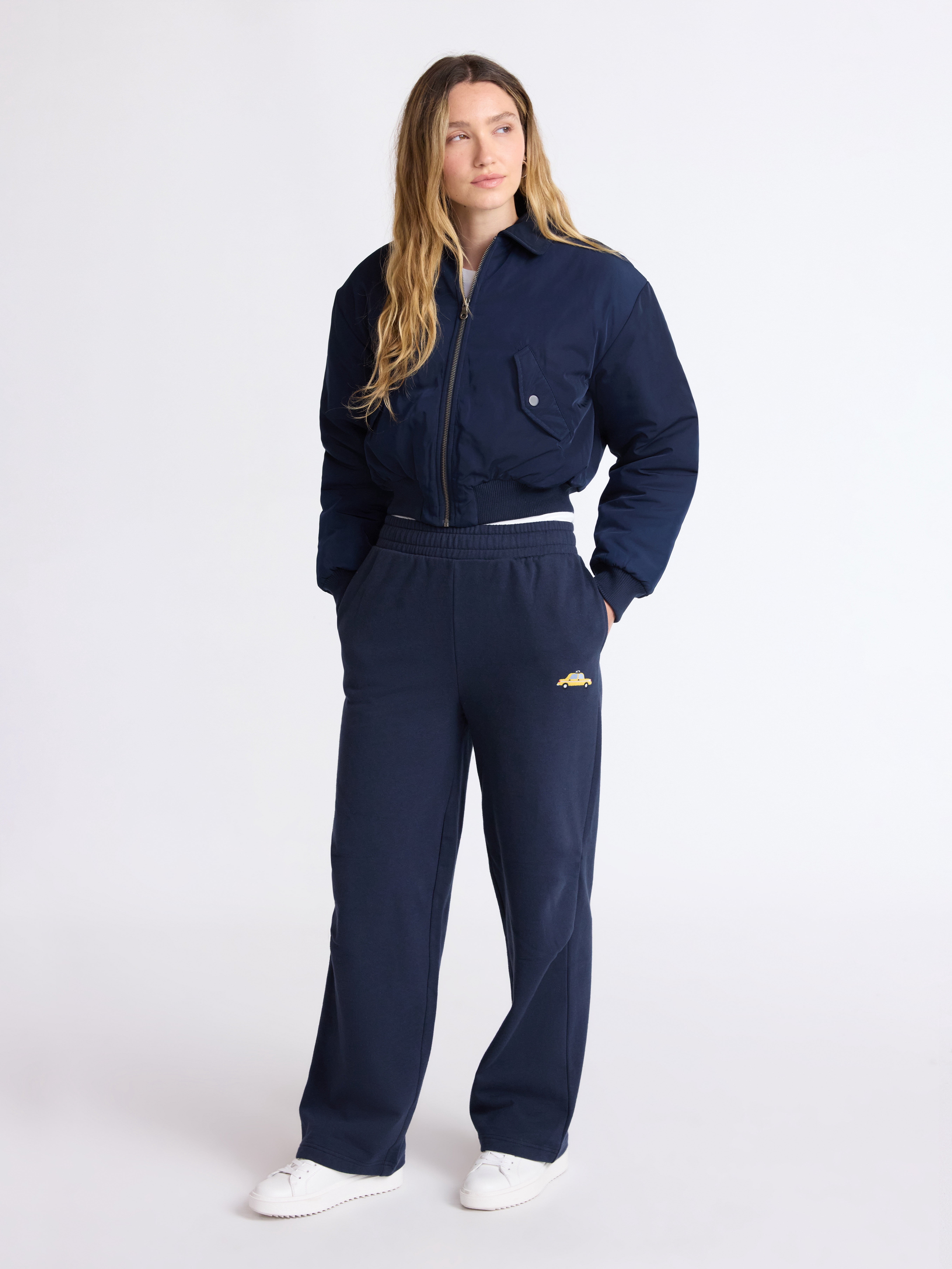 Scoop Limited Edition Women’s and Women's Plus New York Sweatpants with Embroidery, Sizes XS-4X