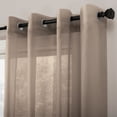 thumbnail image 3 of Collections Etc Emily Sheer Voile Fabric Grommet Top Window Panels, 3 of 3