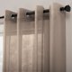 thumbnail image 3 of Paneles de ventana con ojales en tela de voile transparente Emily de Collections Etc, 3 of 3