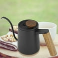 thumbnail image 4 of 350ml Fashion Stainless Steel Handle Drip Coffee Pot, Slow Water  and Pure Flavor, Wooden Handle, Ventilation Holes, for Coffee Lovers, 4 of 7