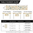 thumbnail image 6 of Winter Snowflakes Table Runner, Gold Blue Tabletop Scarf Home Kitchen Christmas Holiday Decor Sign, Seasonal Farmhouse Rustic Burlap Dining Decorations Party Supplies 13 x 72 Inch, 6 of 6