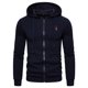 thumbnail image 1 of ¡Novedad de 2021! Sudaderas con capucha de algodón para otoño e invierno para hombre, sudaderas con capucha gruesas de lana sólida, ropa deportiva para hombre, sudaderas con cremallera para hombre AIOPESON Sudaderas de algodón y poliéster, 1 of 5