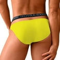 thumbnail image 2 of Vedolay Lace Underwears For Men Men's Pouch Hollow Briefs Underwear Sheer Low Rise Thongs Panties,Yellow M, 2 of 4