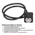 thumbnail image 5 of Waterproof Handlebar Switch Headlight Fog Lamp ON-OFF Button 0.4in Mount with Red Light Reset Lock(Left Side ), 5 of 5