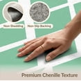 thumbnail image 6 of ODIKA 9'x12' Washable Area Rug Non-Shedding, Easy Care Fuzzy Funky Alternating Motif Textured Checkered Checkerboard for Master Suite, California King, Under Bed, 6 of 7