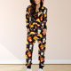 thumbnail image 1 of Mameluco con estampado de manga larga para mujer Ropa de dormir cómoda con estampado navideño Ropa de estar informal, 1 of 8