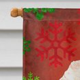 thumbnail image 3 of Carolines Treasures SC9747CHF Red Miniature Poodle Red Snowflakes Holiday Flag Canvas House Size, 3 of 4