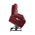 thumbnail image 7 of 180°  Lay Flat Electric Lift Recliner Chair, Mid-Size Power Recliner Sofa with Heat and Massage, Fabric Sofa Chair with Side Pockets and Cup Holders for Elderly Adults, 7 of 7