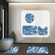thumbnail image 2 of Bathroom Decor 3 Pcs Rug Set With ColorfulMarble Bathroom Set With AntiSlip Rug Toilet Lid Cover And U Shape Mat, 2 of 6