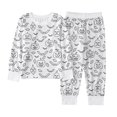 thumbnail image 1 of Ensemble de Pyjama Halloween pour Garçons Manches Longues avec Imprimé DIY Confortable pour Enfants 2 10 Ans, 1 of 3