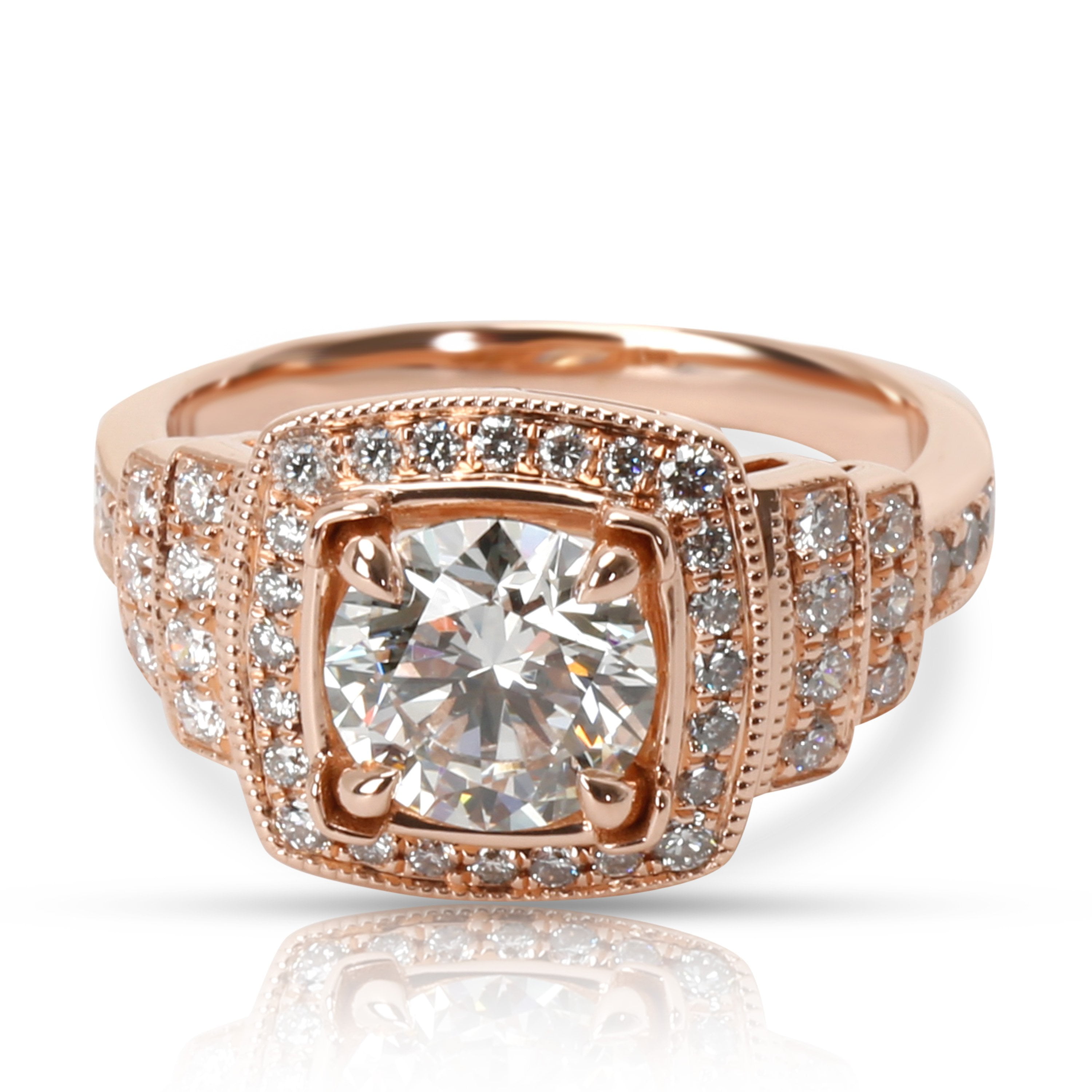 James Allen James Allen Halo Diamond Diamond Engagement Ring in 14K