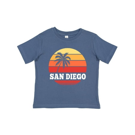 

Inktastic San Diego California Vacation Retro Sunset Gift Toddler Boy or Toddler Girl T-Shirt
