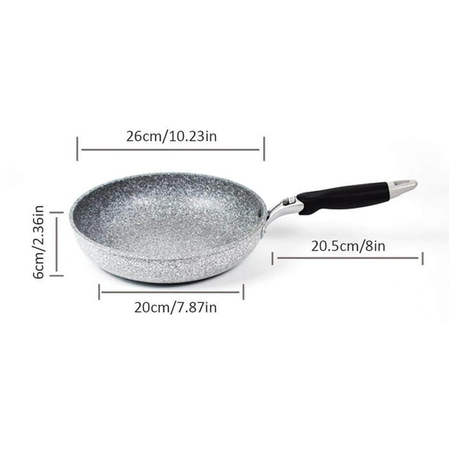 VONKY Rice Stone Skillet Non-stick Frying Pan with Anti-scalding handle Kitchen Skillet