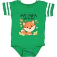 thumbnail image 3 of Inktastic My Papa Loves Me Little Fox Boys or Girls Baby Bodysuit, 3 of 5