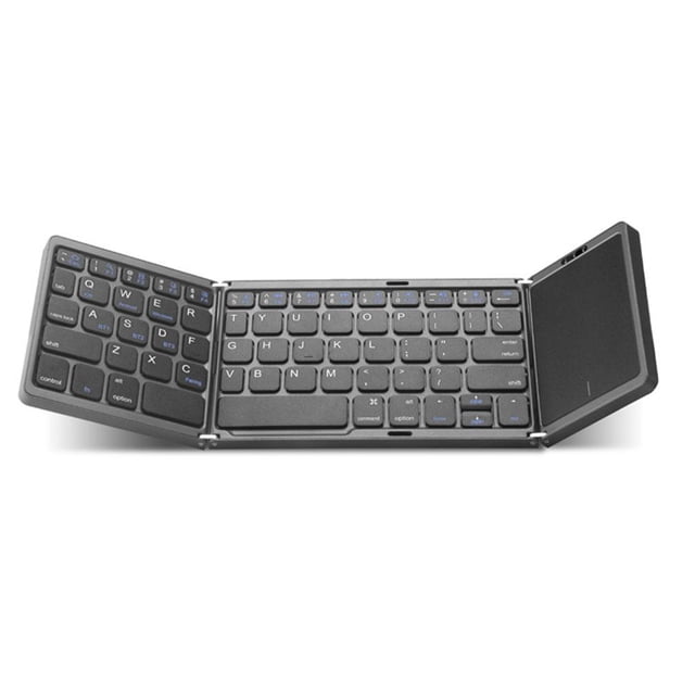 Folding Keyboard Tri-Folding Wireless Bluetooth Keyboard with Touchpad Keyb