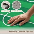thumbnail image 6 of ODIKA 9'x12' Washable Area Rug Non-Slip, Chair-Friendly Field Pitch Grid Border Interactive Velvet Practice Football Soccer Refined for Dining Room, Basement, Large Office, 6 of 7