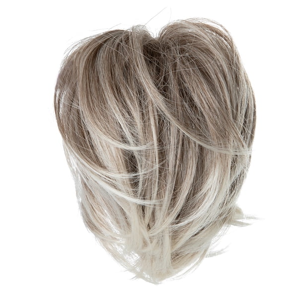 Zhuge Moño de pelo desordenado recogido despeinado, moño con pinza y peine lateral, coleteros sintéticos versátiles y ajustables naturales para mujeres y niñas, D