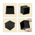thumbnail image 6 of Flyshop Square Anti-Slip Rubber Leg Tips Chair Leg Caps Furniture Floor Protectors 30 x 30mm (1-3/16" x 1-3/16") Black 10Pcs, 6 of 7