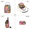 thumbnail image 3 of FORMRS Crossbody Bag for Women Quilted Travel Shoulder Cell Phone Purse with Chain Strap Handbag, Pink Floral Blooms, 3 of 7