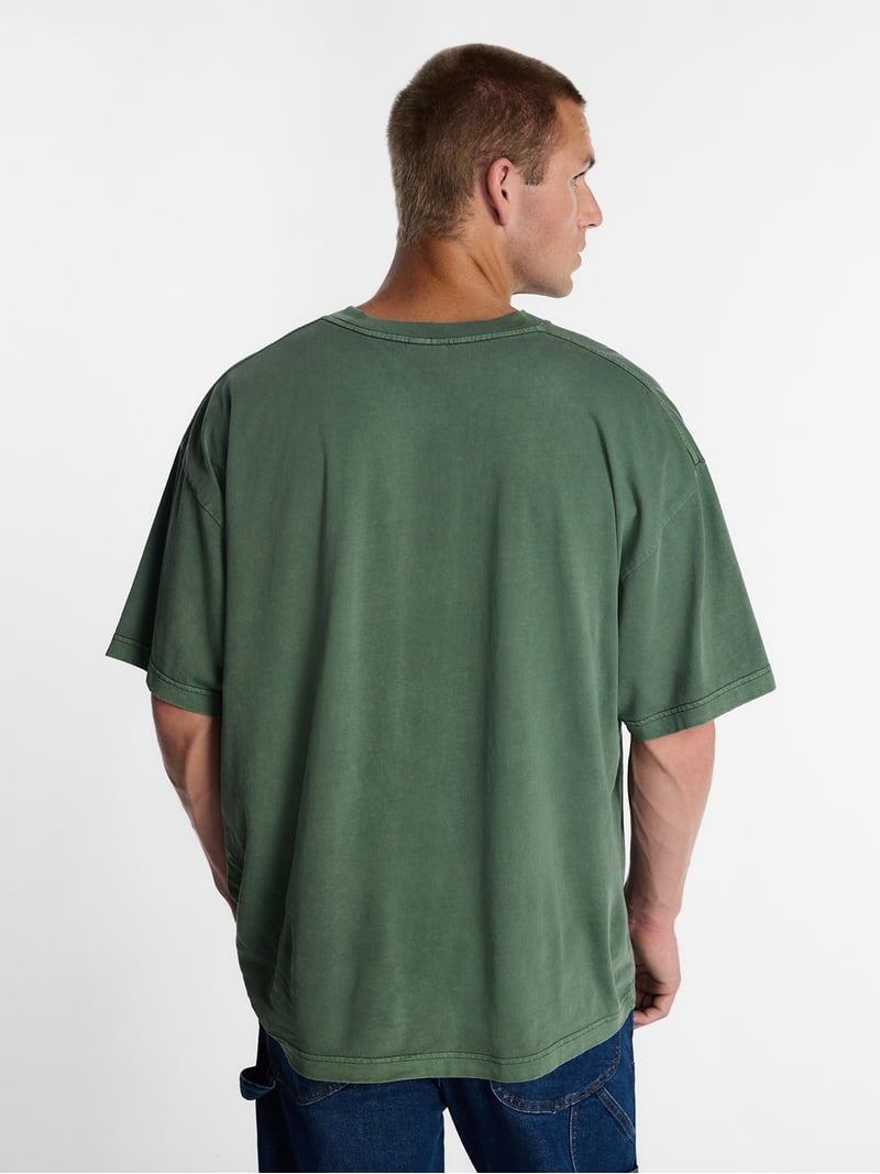 Kacey Lee Men's and Big Men's Middle of Nowhere Graphic Boxy Tee